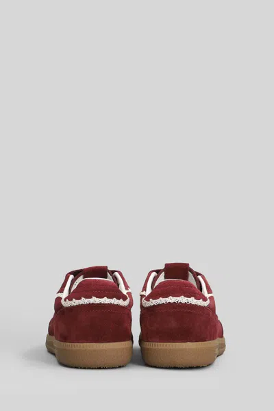 Alohas Tb.490 Crochet Leather Sneakers In Red