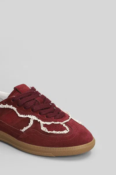 Alohas Tb.490 Crochet Leather Sneakers In Red