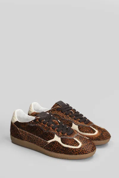 Alohas Womens Tb.490 Leopard-print Leather Low-top Trainers Soft Ta In Multi