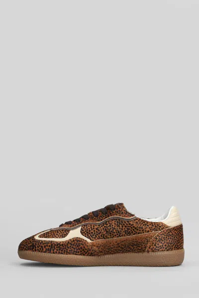 Alohas Womens Tb.490 Leopard-print Leather Low-top Trainers Soft Ta In Multi