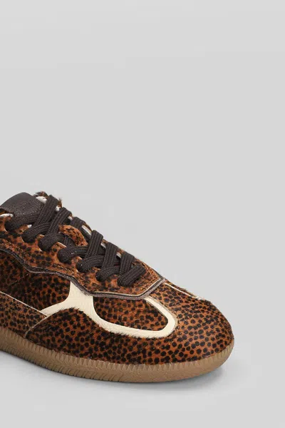 Alohas Womens Tb.490 Leopard-print Leather Low-top Trainers Soft Ta In Multi