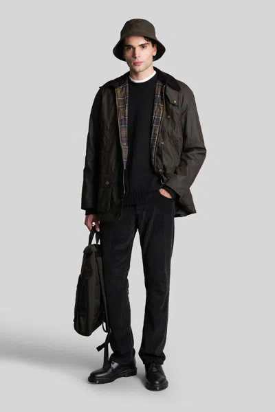 Barbour Ashby Wax Casual Jacket In Brown Cotton In Brown