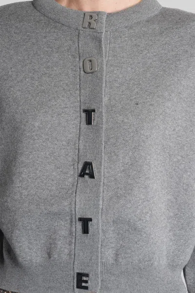 Rotate Birger Christensen Cardigan In Gray
