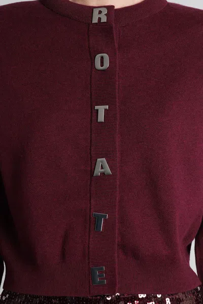 Rotate Birger Christensen Cardigan In Red