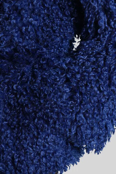 Rotate Birger Christensen Fur & Shearling In Blue