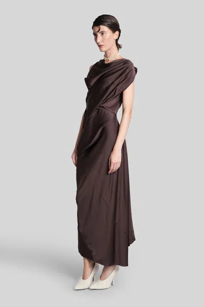 Vivienne Westwood Brown Polyester Cocktail Dress In Brown