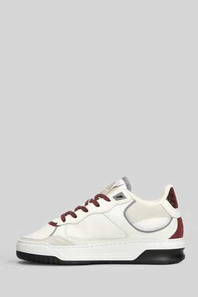 Ama Brand Sneakers In White Leather In White