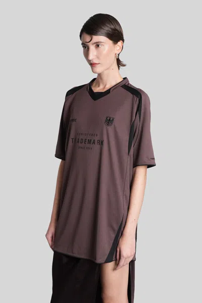 Vetements T-shirt In Brown Polyester In Brown