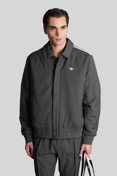 Adidas Originals By Wales Bonner Wool Blouson Casual Jacket In Grey Polyester In Gray