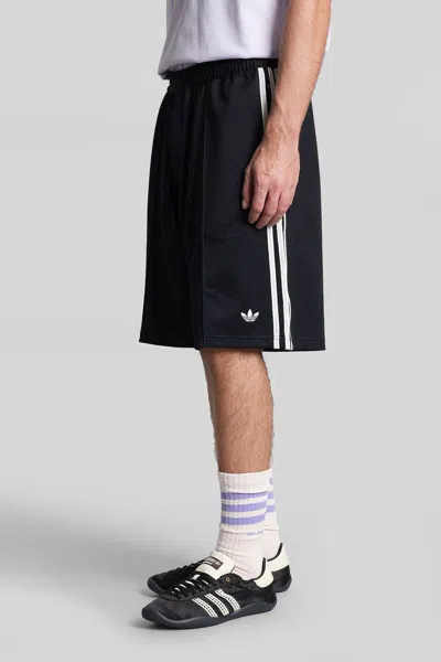 Adidas Originals By Wales Bonner Twill Short Shorts In Black Polyester In Black