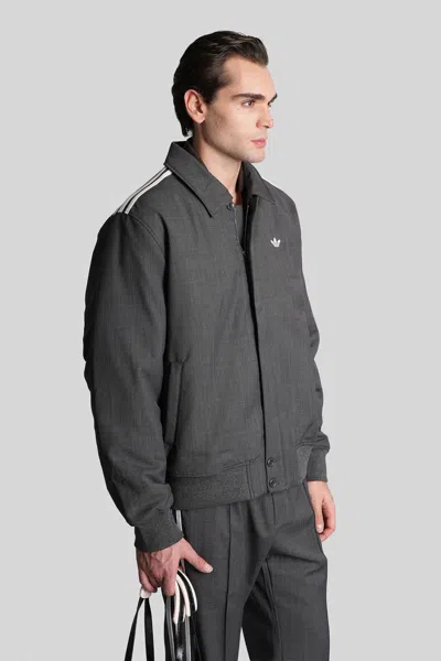 Adidas Originals By Wales Bonner Wool Blouson Casual Jacket In Grey Polyester In Gray