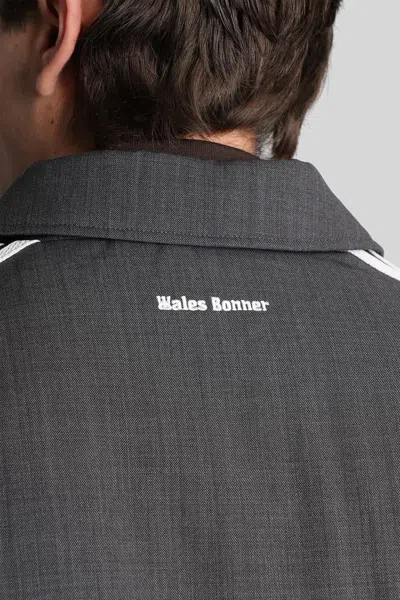 Adidas Originals By Wales Bonner Wool Blouson Casual Jacket In Grey Polyester In Gray