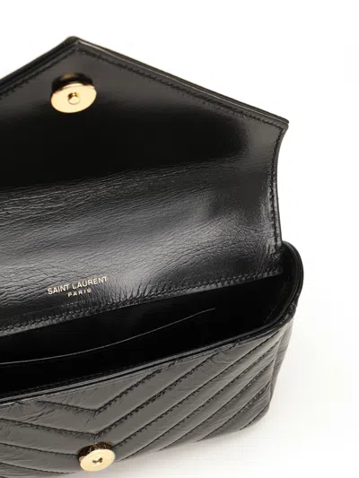 Saint Laurent College Handbags Black In Black