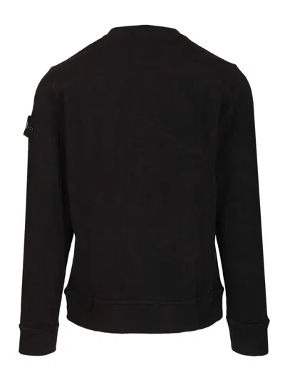 Stone Island Crewneck Sweatshirt Sweatshirts Black In Black