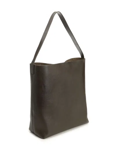 Saint Laurent Hobo Shoulder Bags Green In Brown