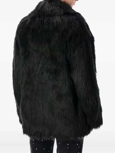 Stand Studio Katalina Faux Fur Short Coat Clothing In Black