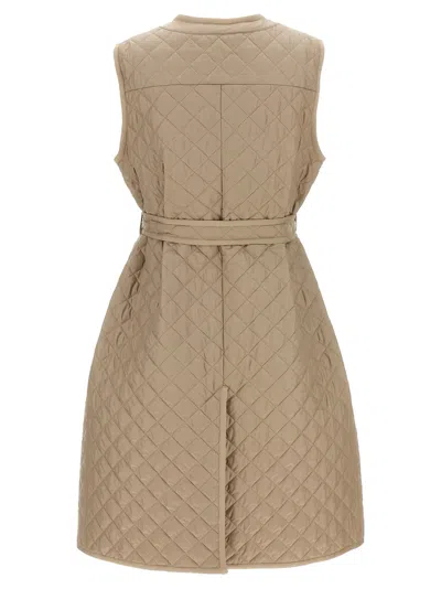 Max Mara The Cube Lauren Gilet Brown In Neutral