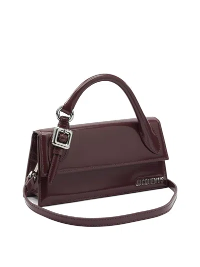 Jacquemus Le Chiquito Long Handbags Bordeaux In Burgundy
