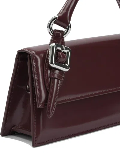Jacquemus Le Chiquito Long Handbags Bordeaux In Burgundy