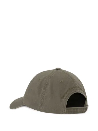 Ganni Women Logo Canvas Baseball Cap In Metallic