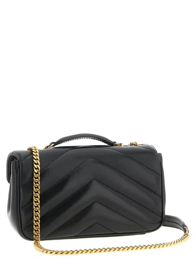 Saint Laurent Loulou Shoulder Bags Black In Black