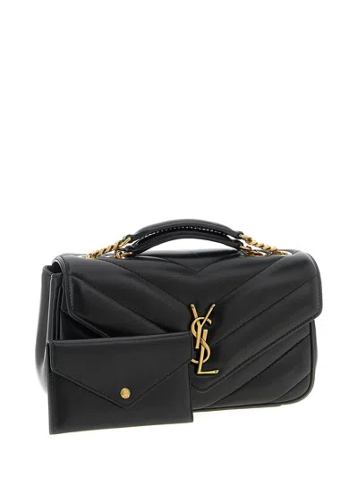 Saint Laurent Loulou Shoulder Bags Black In Black