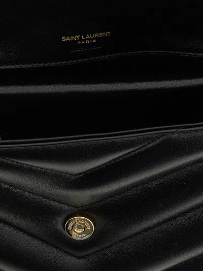 Saint Laurent Loulou Shoulder Bags Black In Black