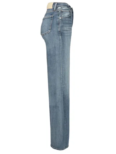 Citizen Of Humanity Lyra Long Wide Leg In Cooper Jeans Blue In Blue