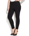 Calvin Klein Performance Plus Size Pull-on Active Leggings In Black