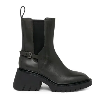 Ash Fendi Cappuc Bc Tof Calf Leather Belts In Black