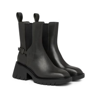 Ash Fendi Cappuc Bc Tof Calf Leather Belts In Black