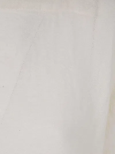 Daniela Gregis Prada Red Wool Crop-top In White