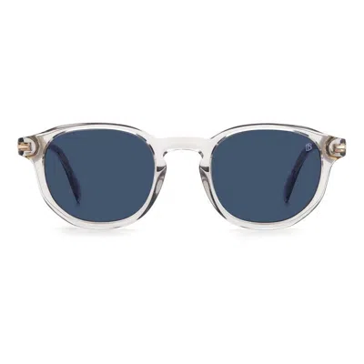 David Beckham Gucci Gold Burgundy Green Metal Sunglasses In Brown