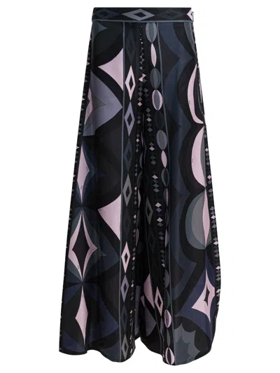 Pucci Jean Paul Gaultier Printed Cotton Sarong In Blue