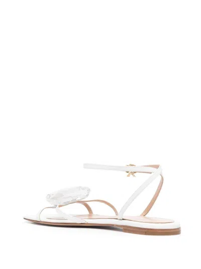 Gianvito Rossi Sandalen Mit Kristallen In White