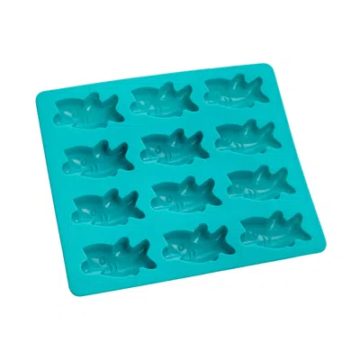 Mobi 12 Pigs In A Blanket Silicone Snack Mold, Shark Bites In Blue