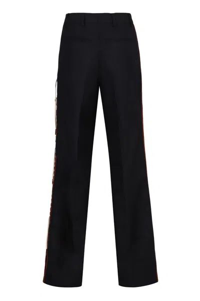 Dries Van Noten Wool Pants In Black