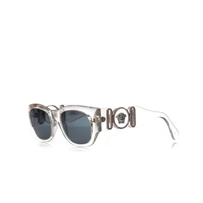 Versace Gianni  Oversized Clear Sunglasses. In Black