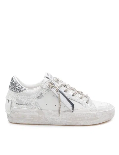 Crime London Leather Sneakers In White