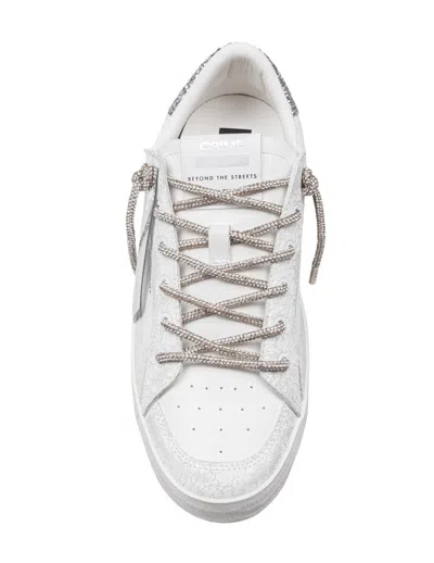 Crime London Leather Sneakers In White
