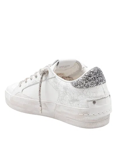 Crime London Leather Sneakers In White