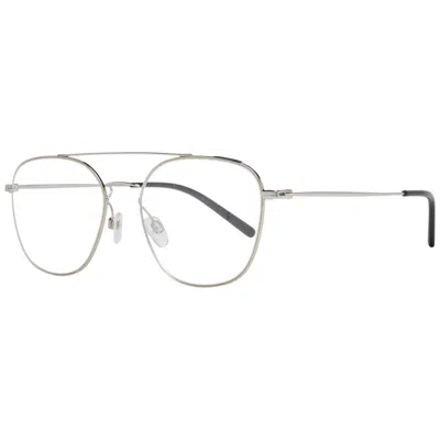 Bally Gray Men Optical Frames In Metallic
