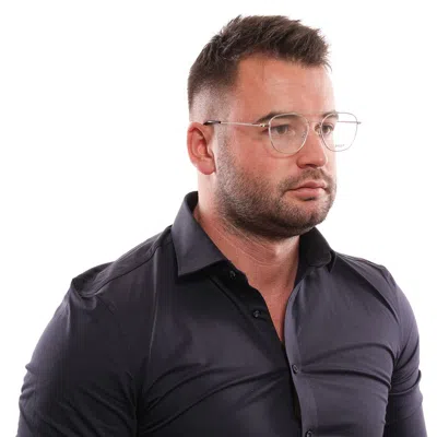 Bally Gray Men Optical Frames In Metallic
