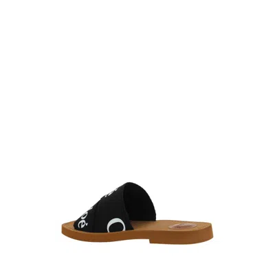 Chloé Women Woody Sandals In Black