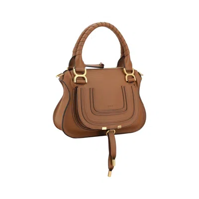 Chloé Brown Calf Leather Bos Taurus Shoulder Women's Bag In Brown