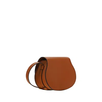 Chloé Brown Calf Leather Bos Taurus Shoulder Women's Bag In Brown