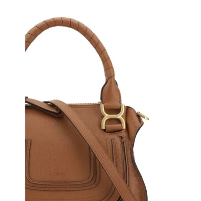 Chloé Brown Calf Leather Bos Taurus Shoulder Women's Bag In Brown