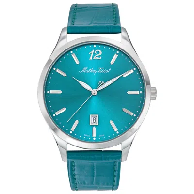 Mathey-tissot Men's Urban Green Dial Watch In Blue