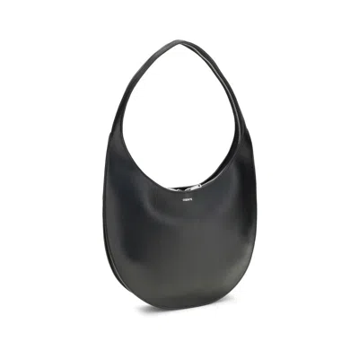Coperni Medium Soft Swipe Leather Shoulder Bag In Black