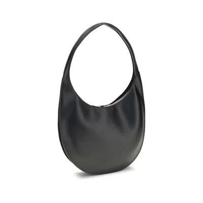 Coperni Medium Soft Swipe Leather Shoulder Bag In Black